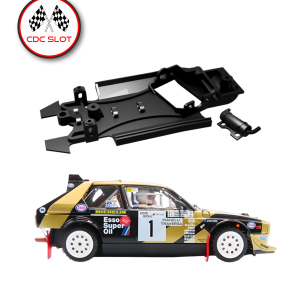 Chasis 3D monoblock en ángulo para Lancia Delta S4 de Scalextric